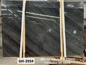 Marbre gris boisé Bookmatch Black Tree Chinese <span class=keywords><strong>Kenya</strong></span> Black Forest pour revêtements de sol et murs de villa - Product Image 4