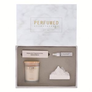 Premium Corporate Fragrance Therapy Gift <b>Set</b> Minimalist Scented Candle and <b>Reed</b> <b>Diffuser</b> Luxury VIP Business Souvenir Bulk Order - Product Image 5