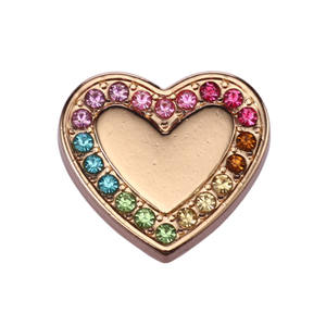 Colorido creativo DIY accesorio de Metal decoraciones para zapatos desmontable borde dorado serie de taladro de Metal hebilla flor decoración de zapatos - Product Image 5