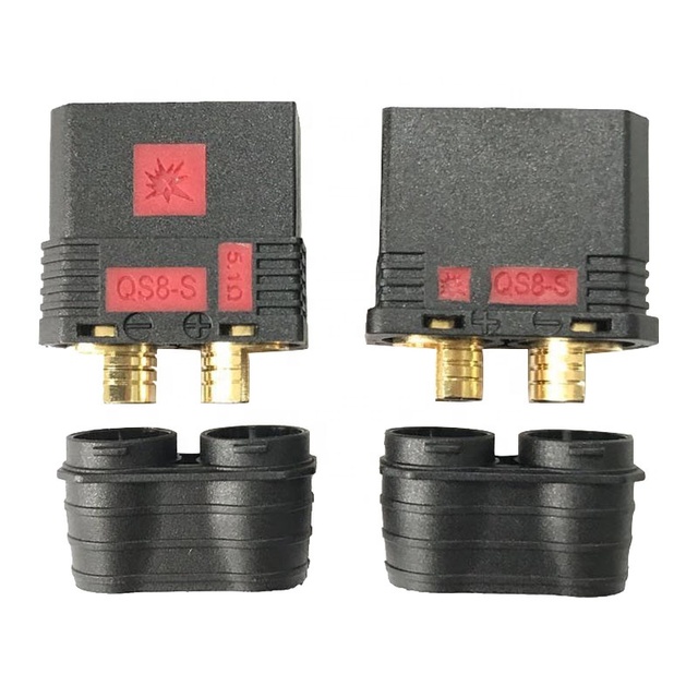 QS8-S High Current 180A Heavy Duty Battery Connector Anti-Spark Gold Connector QS8 Power Plug for RC Drone Car Boat