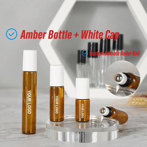 Listo para Enviar: Envase de Vidrio Ámbar Esmerilado y Transparente de 3ml, 5ml, 10ml con Rodillo para Aceites Esenciales y Perfumes - Product Image 2