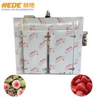 Déshydrateur alimentaire industriel entièrement automatique en acier inoxydable SUS304 HEDE HD-YS-2 pour fruits, légumes, poissons et viandes, avec chauffage à la vapeur
