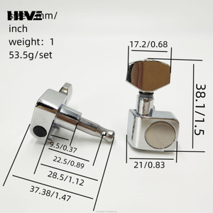 Dụng cụ chỉnh dây đàn guitar ST Guitar điện hoàn toàn kín cầu hình trụ Vỏ kẽm 6R Dụng cụ quấn dây không cần ốc vít - Product Image 2