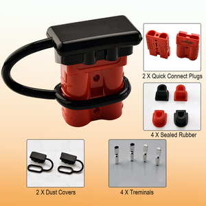 Kit de connecteurs de déconnexion rapide pour batterie 50A 120A 175A 350A, câble d'alimentation CC, contact en cuivre, livraison gratuite - Product Image 3