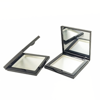 Boîtier compact en plastique vide à 1 compartiment, recyclable, pour palette de fards à paupières, poudre libre, crème pour le visage, rouge à lèvres, crème pour les yeux, lotion, soins de la peau