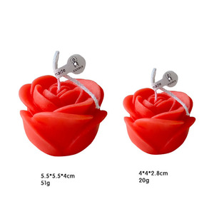 Candela Profumata Artigianale Youlun in Cera di Soia a Forma di Rosa di <span class=keywords><strong>Piccole</strong></span> Dimensioni, Idea Regalo per Matrimoni, Proposte di Matrimonio, Cene e Occasioni Romantiche - Product Image 6