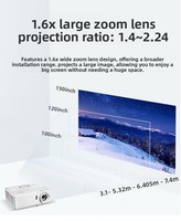 Projecteur Optoma YSW8217ST Laser à courte focale pour salle de banquet, restaurant, DLP 1080P, 3500 ANSI lumens, portable