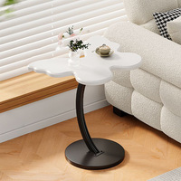 Table d'appoint en verre papillon pour canapé, salon, décoration de sol, chambre à coucher, table de rangement