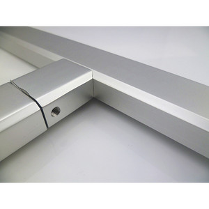 Manijas de Puerta de Aleación de Aluminio con Acabado Satinado y Marco Grande, Diseño Moderno, Vidrio Reforzado y Manijas para Puertas Corredizas para Tiendas - Product Image 1