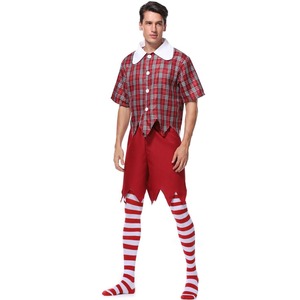 Baige Sexy scozzese Costume da uomo Kilt adulto Hot Scottie Set Costume di Halloween - Product Image 5