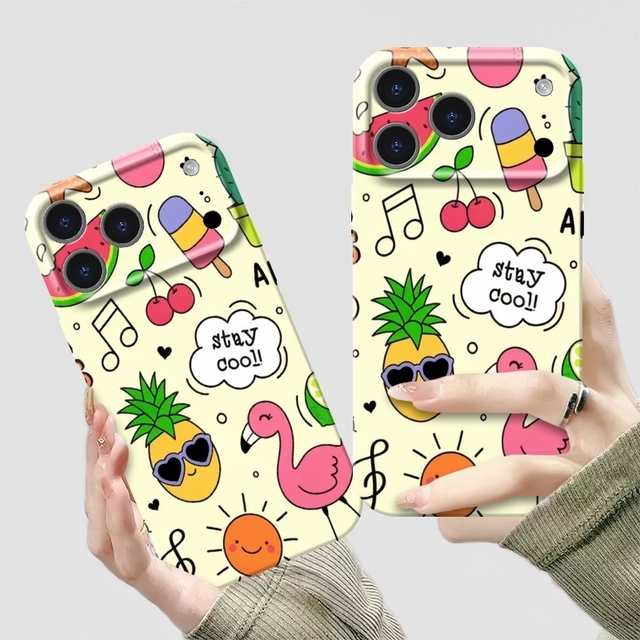 For iPhone 17pro Max 16 15 14 Hard Phone case for Samsung S25 S24 S23 S22 Ultra Flamingo Phone Case Film Phone Cover