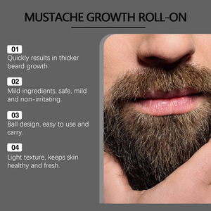 EAST MOON Produit de soin pour hommes Extrait de plante Nourrir Épaissir la <span class=keywords><strong>barbe</strong></span> Croissance rapide Moustache Huile Sérum Roll-on - Product Image 4