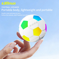 Altavoz Bluetooth Kasinuo 5W con Luz RGB, 1200mAh, USB, AUX, Portátil, con Correa, Colorido y Potente, con Diseño de Balón de Fútbol, Venta al Por Mayor