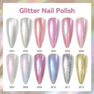 LILYCUTE Esmalte de Uñas con Purpurina de 7ml, Colorido, Brillante, con Purpurina y Perlas, Decoración de Uñas DIY, No Requiere Lámpara para Curar - Product Image 2