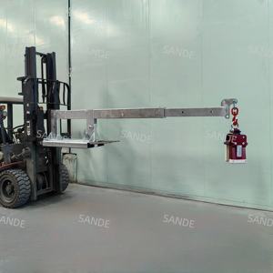 SANDE Venta Steel Jib Crane Accesorio para montacargas Carretilla elevadora Extensión Horquillas Accesorio de grúa - Product Image 4
