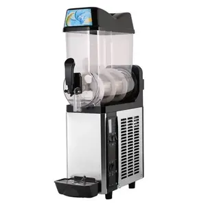 automatic 12L Single Tank Stainless Steel Electric Frozen Slush Maker Machine on Sale for fast food shop restaurant