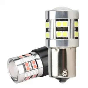 A80 lumières LED 1157 7443 1156 ampoule LED voiture clignotant frein clignotant lumière 24SMD 3030 Auto conduite tournant lampe 12V blanc rouge