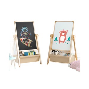 Caballete de Arte Infantil de Doble Cara con Altura Ajustable Pizarra Blanca Magnética y Pizarra de Tiza Tablero de Dibujo con Contenedores de Almacenamiento Juguete Educativo de Dibujo - Product Image 5