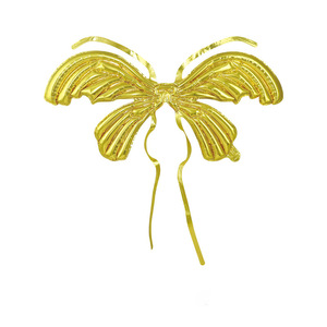 Grandes ailes de papillon en feuille d'or et d'argent, ballon suspendu, ailes d'ange pour la fête des mères, fête de papillon féerique, mariage - Product Image 5
