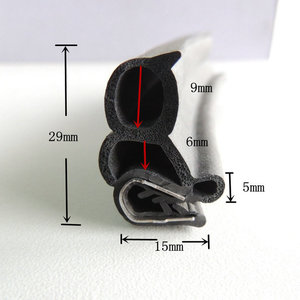 Epdm Rubber Sealing Strip For Railway Track <b>Electrical</b> <b>Box</b> Cabinet Flame Retardant V0 Black Dustproof <b>Weatherproof</b> Seal - Product Image 4