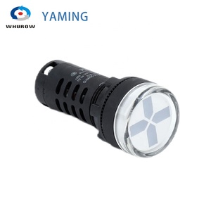 AD16 22mm alta luce di colore rosso luci luci pilota <span class=keywords><strong>ACDC</strong></span> 6V/12V/24V/36V/48V macchina da lavoro - Product Image 6
