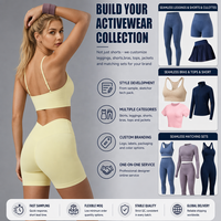 Ensemble de yoga sans couture pour femme, 2/3 pièces, tenue de sport taille haute avec contrôle du ventre, vêtements de gym anti-transparence pour squats, ensemble de fitness et de course