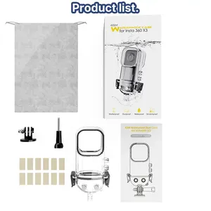 Carcasa subacuática <span class=keywords><strong>Insta</strong></span> 360 de plástico de alta calidad, estuche de buceo impermeable de 45M para <span class=keywords><strong>c</strong></span>ámara Insta360 ONE X3 - Product Image 6