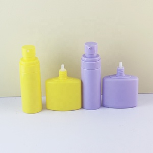 PET lujo 60ml mate HDPE Spray loción botella 50ml crema de manos botella <span class=keywords><strong>violeta</strong></span> púrpura viaje conjunto embalaje bomba para champú - Product Image 3