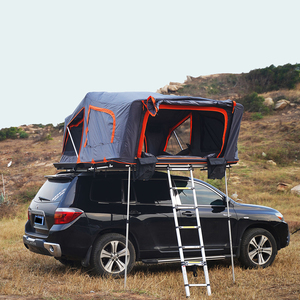 Tente de toit rigide pour <span class=keywords><strong>camping</strong></span> <span class=keywords><strong>4x4</strong></span> tout-terrain, 3-4 personnes, imperméable, Oxford, quatre saisons, ouverture rapide automatique, coupe-vent - Product Image 2
