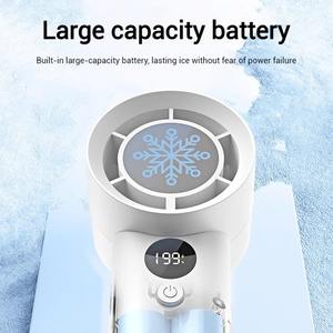 Ventilador de Mano sin Aspas, Portátil, Pequeño, Turbo, con 199 Velocidades, Viento Fuerte, Mini Ventilador para Exteriores, Pantalla Digital - Product Image 5