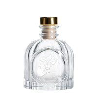 Récipient de stockage de parfum de parfum transparent vide de luxe Bouteille de diffuseur de 100ml pour le remplacement de bricolage