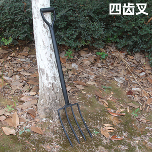 เครื่องมือขุดดินสำหรับสวนกลางแจ้งพร้อมด้ามไม้  จอบเหล็กสำหรับงานเกษตร - Product Image 5