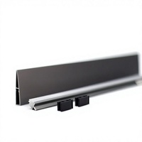 Vitrine LED écologique à montage en surface avec profilé en aluminium pour panneaux de bois de 12 mm, usine OEM YB4002-23