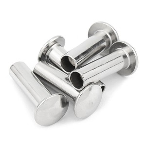 Remaches Semihuecos de Cabeza Redonda Plana de Acero Inoxidable 304 GB873 M3 M4 M5 M6 - Product Image 3