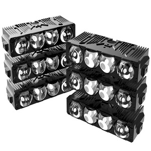Barre lumineuse LED tout-terrain 4x 30W, corps en aluminium, double faisceau avec commande par interrupteur pour voiture et moto - Product Image 4