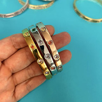 Bracelet de luxe de marque, design pavé de diamants CZ, bracelet à visser, bracelet d'amour, bijoux de mode pour femme