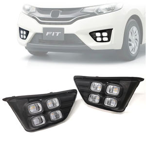 Vente directe d'usine Drl <span class=keywords><strong>LED</strong></span> <span class=keywords><strong>feux</strong></span> de jour phares antibrouillard Modification phares <span class=keywords><strong>pour</strong></span> Honda Fit - Product Image 1