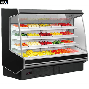 سوبر ماركت عرض مبرد مفتوح الطرف العمودي التبريد عرض مجلس الوزراء المبردة عرض القضية - Product Image 4