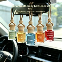 Diffuseur de parfum pour voiture en verre à suspendre, pendentif pour rétroviseur, désodorisant multi-parfums, ornement de parfum d'intérieur automobile