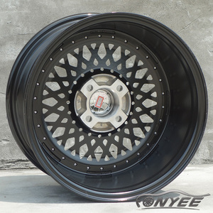 F99534 BB Sport 15 pouces 4x10 0/114.3 73.1 or noir plat profond Concave Rivets jantes en alliage jantes de voiture pour BMW Mercedes Benz Toyota - Product Image 6