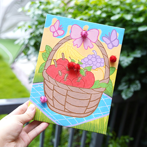 Kit de peinture sur tissu moderne interactif pour enfants et adultes Fruits Animaux <span class=keywords><strong>Portrait</strong></span> Fun Easy Home Decoration Crafts - Product Image 3