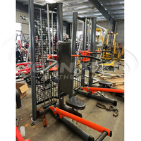Machines de gymnastique réglables professionnelles pour la presse de cou de musculation et la presse d'épaule avec le constructeur de butin de sélection de charge de goupille