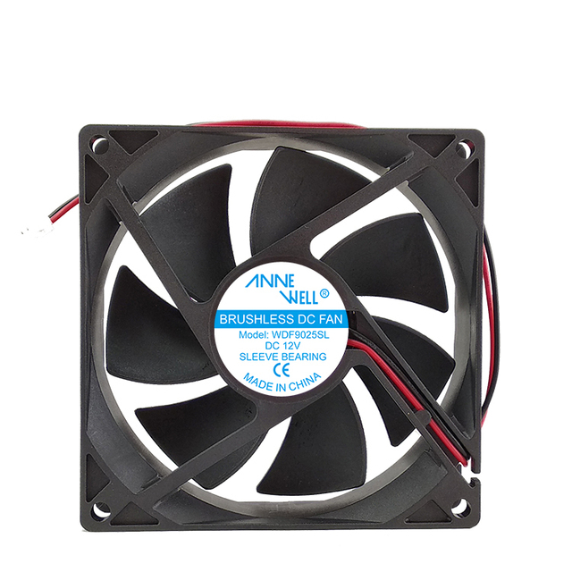 92mm Car DVD Player Cooler Copper Motor High CFM 92*92*25mm Desktop Computer Main Heat Sink Fan 9225 Dc 12v Brushless Cpu Fans