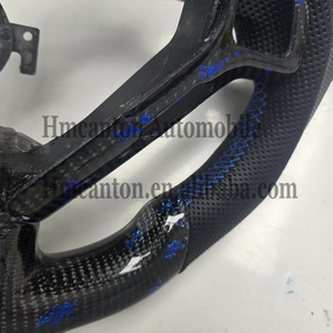 Venta Directa al por Mayor de Volante de Fibra de Carbono Forjado con Agarre de Cuero Perforado, Compatible con Infiniti G27 G37 - Product Image 2