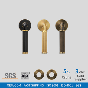 Juego de Manijas de Puerta de Latón Macizo H59 OEM ODM, Manijas Interiores Moleteadas, Acabado Personalizado, Certificación ISO SGS, Venta al Por Mayor, MOQ <span class=keywords><strong>50</strong></span> - Product Image 1