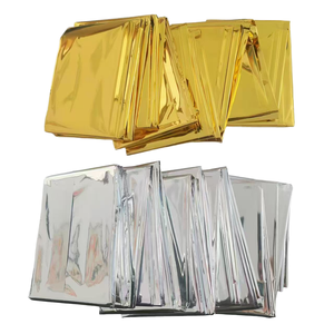 Manta de Aislamiento Térmico de Emergencia Prehospitalaria para Primeros Auxilios, Película de Aluminio PET Impermeable, Ligera (50g), para Todas las Estaciones - Product Image 1