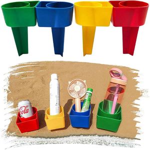 Porte-gobelet de plage en plastique multifonctionnel pour boissons, téléphone, lunettes de soleil, clés - Product Image 3