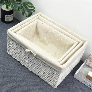 3 Adet El Dokuması Doğal Su Sümbülü İstiflenebilir Asılı Saklama Sepetleri Ev Oturma Odası ve Banyo İçin - Product Image 5