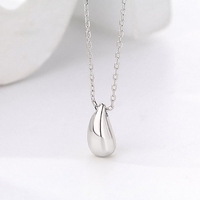 Colliers pendentifs goutte d'eau en argent sterling 925 minimalistes, bijoux fins de qualité supérieure, vente en gros, personnalisés, uniques et exquis, pour mariage