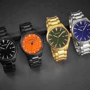 Invic <b>Men's</b> <b>Quartz</b> <b>Watch</b> with Steel Band Hot Sale Casual Fashion Clown Dial 43mm Diameter Stainless Steel Band - Product Image 2